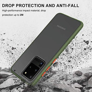 YATWIN Serie Antiurto, Cover Compatibile per Samsung Galaxy S20 Army Green
