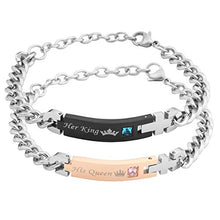 Carica l&#39;immagine nel visualizzatore di Gallery, Zysta Braccialetto d&#39;Amore Bracciali per Coppia lovers lui &amp; lei...
