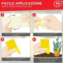 Carica l&#39;immagine nel visualizzatore di Gallery, Insetticida moscerini piante interno adesivi gialli 60 Trappole - Moscerini in casa - trappola moscerini - trappola per moscerini - PIC