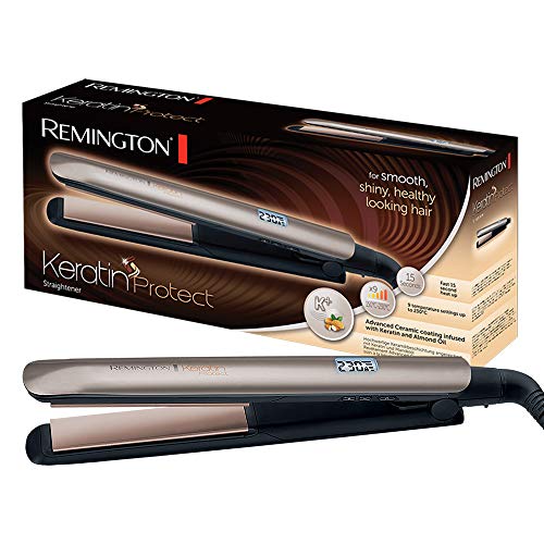 Remington Piastra per Capelli Keratin Protect S8540, Ceramica Infusa di...