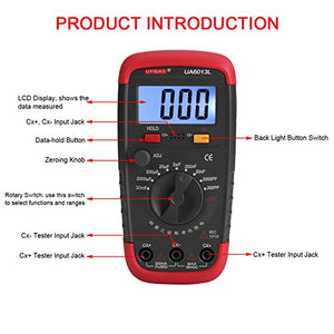 Misuratore Capacità Digitale Condensatore Pro Tester 0.1pF - 20000uF con... - Ilgrandebazar