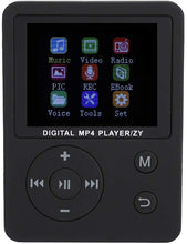 Carica l&#39;immagine nel visualizzatore di Gallery, Lettore Musicale MP3 MP4, Lettore HiFi con Schermo a Colori Portatile Leggero e Sottile Lettore Musicale MP3 MP4 Pulsante Rotondo USB2.0(黑色)