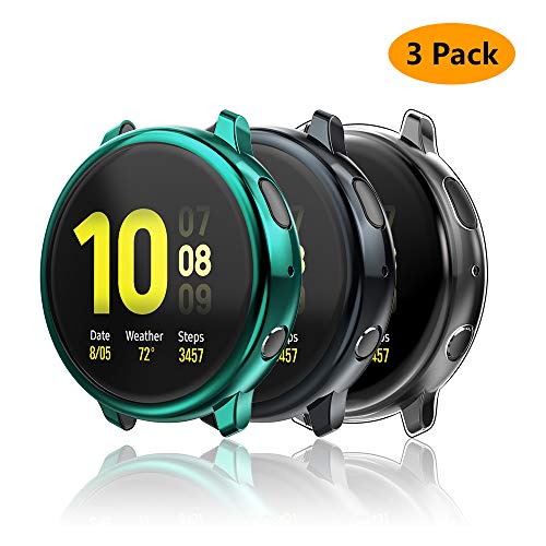 Hianjoo [3 Pack Custodia Compatibile per 44mm, Trasparente, Grigio, Blu - Ilgrandebazar
