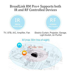 Broadlink RM Pro+ WiFi Smart Home Hub, IR RF Automazione Telecomando - Ilgrandebazar