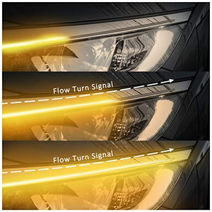 LED Luce di Marcia Diurna 300LED, 2Pcs 60cm Luci diurne auto 2 Colori