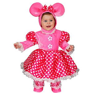 VESTITO COSTUME Maschera di CARNEVALE NEONATA - TOPOLINA MINNIE Super Star -...