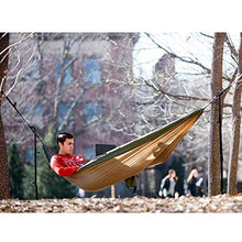 Carica l'immagine nel visualizzatore di Gallery, NatureFun Amaca da Campeggio Viaggio 275×140 cm, Cammello /Oliva