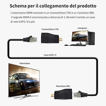 Carica l'immagine nel visualizzatore di Gallery, GHB 30M HDMI Extender Estensione Amplificatore RJ45 1080P Cat5a/6/7