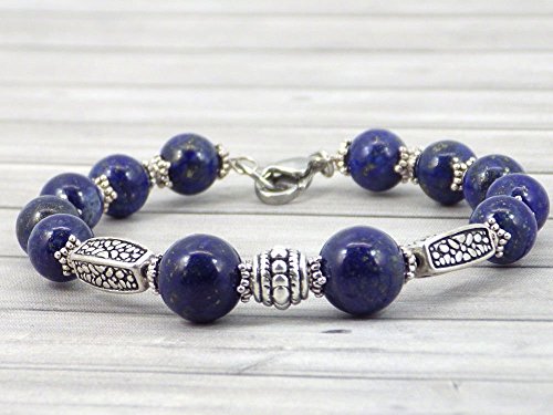 Bracciale da donna Thurcolas in argento placcato Lapis Lazuli della gamma... - Ilgrandebazar