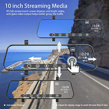 Carica l&#39;immagine nel visualizzatore di Gallery, HALUM Telecamera per Auto da 10 pollici Touchscreen Full HD 1080P, 10