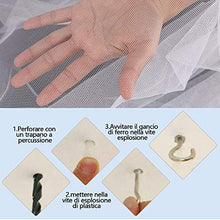 Carica l&#39;immagine nel visualizzatore di Gallery, Faburo Zanzariera Quadrata 220x200x200 per interni ed esterni colore bianco