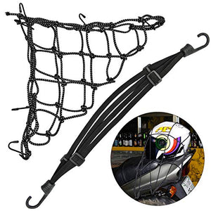 1pz Rete Riflettente Elastica Moto + 1Pz Corda Moto...