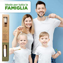 Carica l'immagine nel visualizzatore di Gallery, Spazzolino da denti di bamboo ecologico e biodegradabile | Manico...