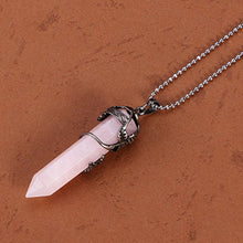 Carica l&#39;immagine nel visualizzatore di Gallery, ULTNICE Ciondolo di cristallo Collana Quarzo Rosa - Ilgrandebazar