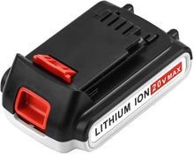 Carica l'immagine nel visualizzatore di Gallery, Batteria 2.0Ah Sostituzione agli ioni di litio per batteria Black e Decker 20V LBXR20 LB20 LBX20 LBXR2020-OPE LBXR20B-2 LB2X4020 LST220 Elettroutensili a batteria