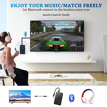 Carica l&#39;immagine nel visualizzatore di Gallery, Trasmettitore Ricevitore Bluetooth 5.0, 2 in 1 Adattatore Nero