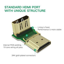 Carica l'immagine nel visualizzatore di Gallery, UGREEN Adattatore HDMI Maschio a Femmina ad Angolo Retto Alta Velocita’,...
