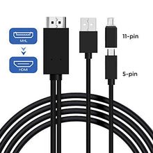 Carica l&#39;immagine nel visualizzatore di Gallery, Cavo adattatore da micro USB a HDMI, convertitore MHL a HDMI con uscita... - Ilgrandebazar