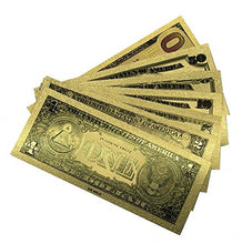 Carica l&#39;immagine nel visualizzatore di Gallery, Foglio d&#39;oro 24K Banconota I soldi Dollaro Americano 1 -100 dollari Denaro... - Ilgrandebazar