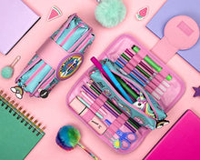Carica l&#39;immagine nel visualizzatore di Gallery, Fringoo - Astuccio in silicone con 2 scomparti Aim High Dream Big