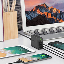 Carica l&#39;immagine nel visualizzatore di Gallery, RAVPower - Caricatore da Muro RAVPower, 4 Porte USB (40W/8A Max, 2.4A Nero - Ilgrandebazar