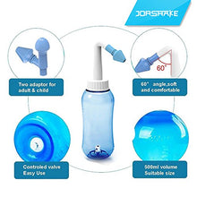 Carica l&#39;immagine nel visualizzatore di Gallery, JORSHAKE Lavaggio Nasale Nuovo prodotto 500ml Manuale per Lavaggi Nasali Blu - Ilgrandebazar