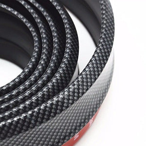 CICMOD Spoiler Anteriore Protezione Striscia Univerdale di Gomma Nero + Rosso