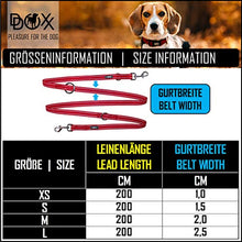Carica l'immagine nel visualizzatore di Gallery, DDOXX Guinzaglio per Cani Nylon Riflettente, S - 1,5 x 200 cm, Nero