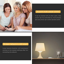 Carica l&#39;immagine nel visualizzatore di Gallery, WiFi Smart Switch Google Home e App Controllo, AOZBZ Telecomando Senza 4 Pack