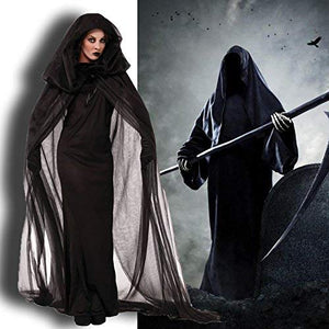 LATH.PIN Vestito Vampiro Halloween Costume da Strega Vestiti con M, Nero - Ilgrandebazar