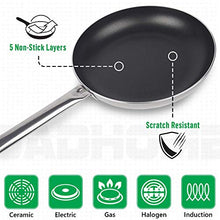 Carica l&#39;immagine nel visualizzatore di Gallery, GadHome Professional 20cm Padella Antiaderente, Grigia |Padella in 20 cm