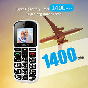 artfone CS188 Telefono Cellulare per Anziani con Tasti Grandi, 2G GSM