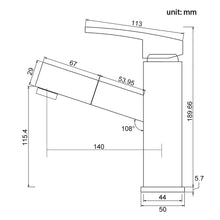 Carica l&#39;immagine nel visualizzatore di Gallery, HOMELODY Miscelatore Lavabo con Doccetta Estraibile Rubinetto per... - Ilgrandebazar