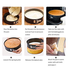 Carica l&#39;immagine nel visualizzatore di Gallery, EKKONG Teglia da Forno Rotonda, con Fondo Piatto, Rivestimento Set 3 - Ilgrandebazar