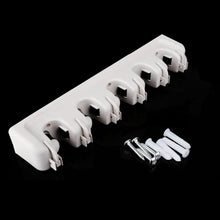 Carica l'immagine nel visualizzatore di Gallery, Coopache Mop Scopa Titolare Hanger 5 posizione con 6 ganci, White - Ilgrandebazar