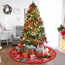 Carica l'immagine nel visualizzatore di Gallery, RUNMKUO Gonna per Albero di Natale,36 inches / 90 cm Decorazioni Natalizie, Tappeto Albero di Natale Gonna Base Tappetino Copertura per Decorazione Capodanno Casa Festa Forniture