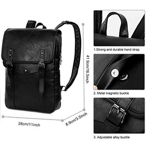 VBIGER Zaino Uomo Zainetto Zanino Scuola Porta PC Nero