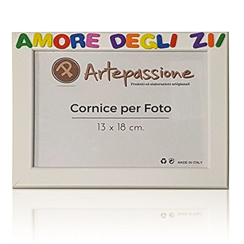 Cornici per foto in legno con la scritta Amore Degli Zii, da appoggiare o... - Ilgrandebazar