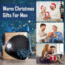 Carica l'immagine nel visualizzatore di Gallery, ZOOI Regalo Uomo, Idee Regalo Natale, Bluetooth Cappello con Luce LED Invernale Uomo, Idee Regalo Uomo Natale Originale, Regali papà/Uomo, Regalo Uomo Compleanno, Regali San Valentino per Lui