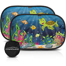 Carica l'immagine nel visualizzatore di Gallery, Tendine parasole auto bambini nere 51 x 31 cm (Confezione da 2), 1_tartaruga