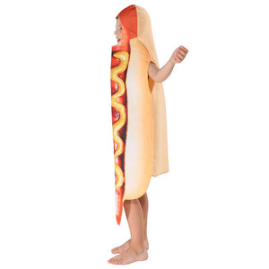 EraSpooky Costumi Costume da Hot Dog Unisex Alimenti Vestito one size, Child - Ilgrandebazar
