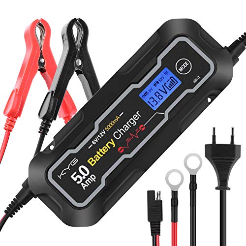KYG Caricabatterie e Mantenitore di Carica Auto 6V/12V, avviatore... - Ilgrandebazar