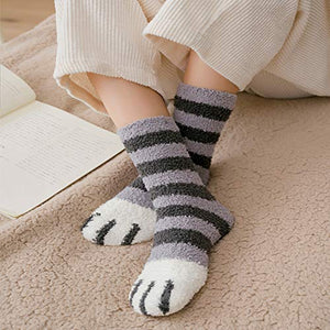 Calze Gatto Collant Donna 6 paia di artigli da gatto invernali Calzini da... - Ilgrandebazar