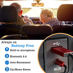 Ricevitore Bluetooth Auto 5.0,DUTISON Trasmettitore 5.0