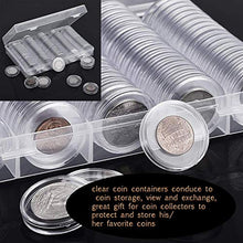 Carica l&#39;immagine nel visualizzatore di Gallery, Chriffer 100 PCS Scatola per Monete Capsule di Custodie bianco - Ilgrandebazar