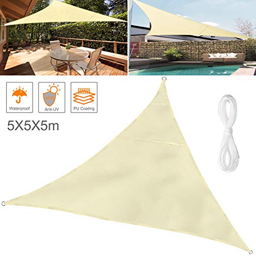 Wokkol Tende da Sole per Esterno, Sole, Tenda Parasole 5X5X5M