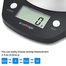 Carica l&#39;immagine nel visualizzatore di Gallery, ACCUWEIGHT Bilancia Digitale da Cucina Bilance Alimenti Elettronica con Nero - Ilgrandebazar