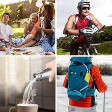 Carica l&#39;immagine nel visualizzatore di Gallery, Festnight Borraccia Portatile in Acciaio Inox Termica Bottiglia Purple