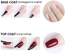 Carica l&#39;immagine nel visualizzatore di Gallery, Saint-Acior Kit per Unghie Ricostruzione Base Coat e Top Coat Smalto in Gel per Unghie ricostruzione Nail art DIY