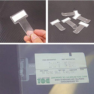 Yongbest Porta Biglietti di Parcheggio,12 Pezzi Adesive Trasparenti 12 PCS - Ilgrandebazar